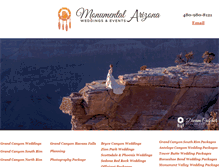 Tablet Screenshot of mygrandcanyonwedding.com